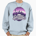 Purple Seattle City Baseball Sweatshirt - Aesthetic Graphic Unisex - T-Shirt, Sweatshirt, Hoodie
