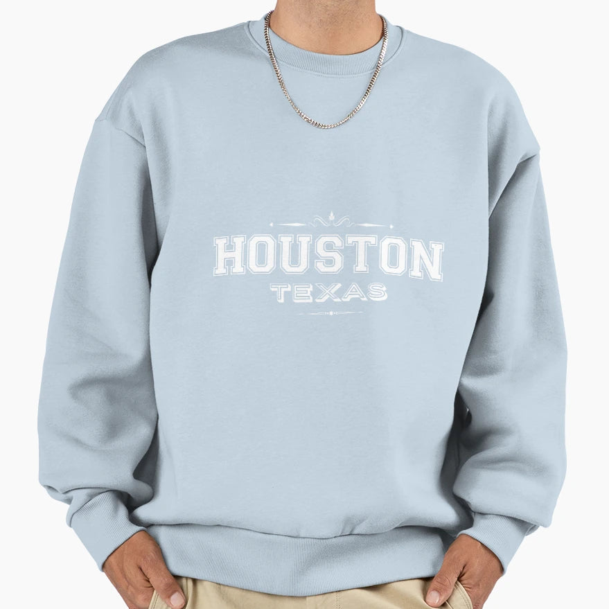 Houston Texas Sweatshirt - Custom Art Print Unisex - T-Shirt, Sweatshirt, Hoodie