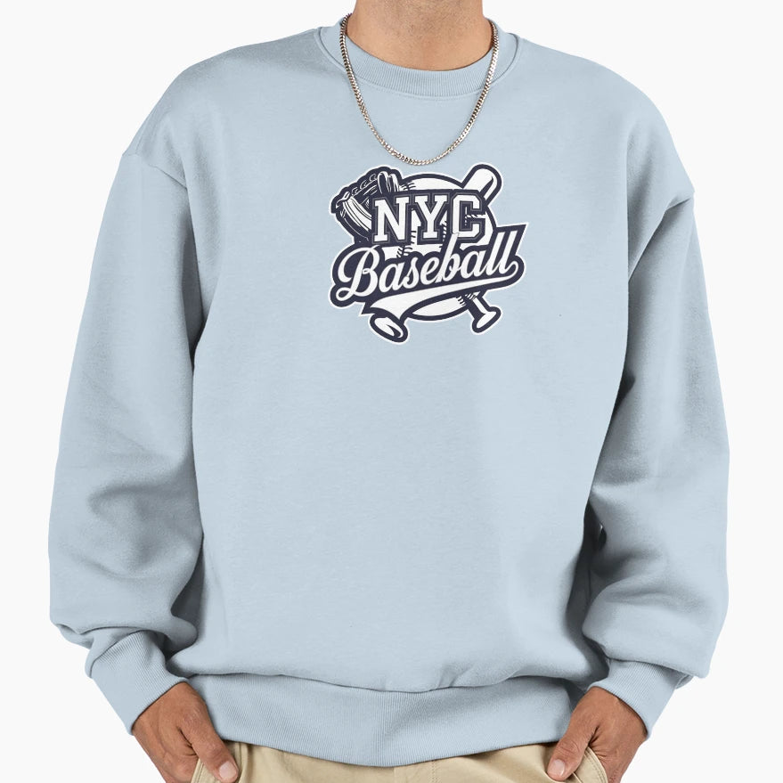 Nyc New York City Baseball Sweatshirt - Unique Graphic for Adults - T-Shirt, Sweatshirt, Hoodie
