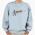 Chicago Pennant Flag Sweatshirt - Graphic Print Unisex - T-Shirt, Sweatshirt, Hoodie