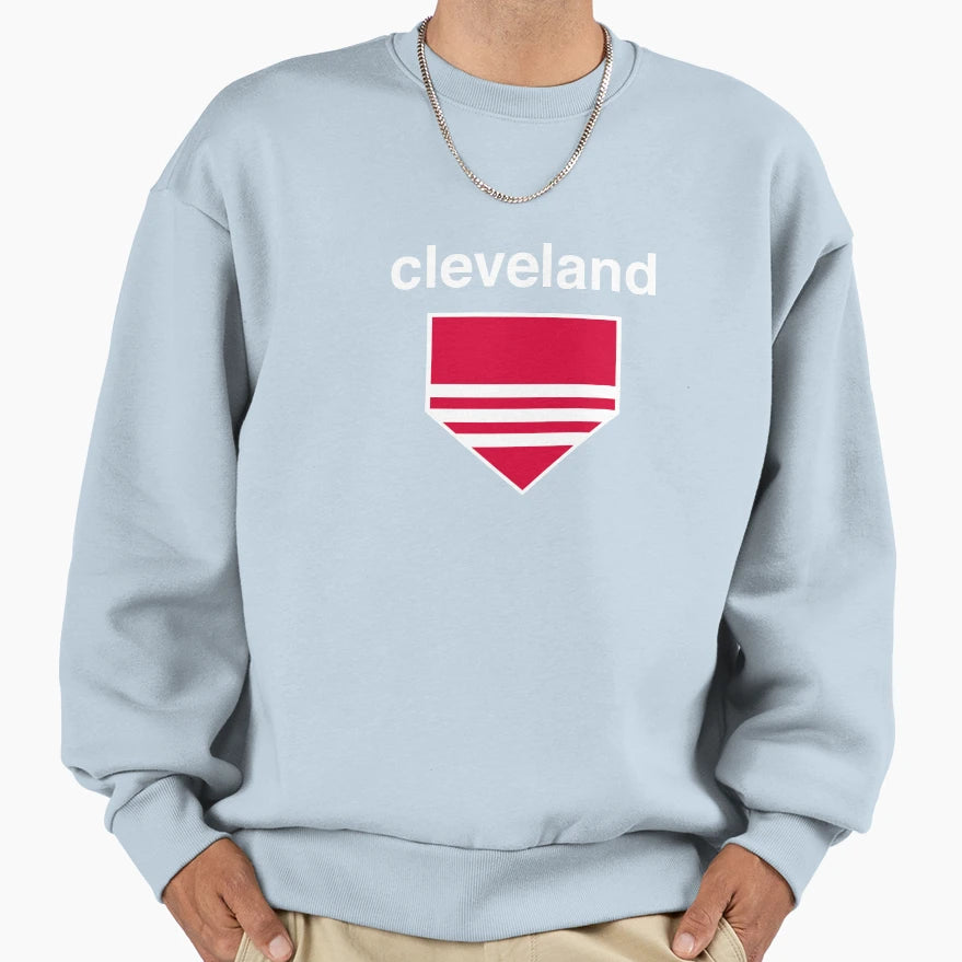 Cleveland Baseball Simple Minimal Sweatshirt - Streetwear Style for Adults - T-Shirt, Sweatshirt, Hoodie
