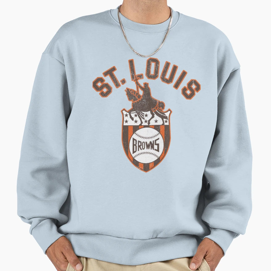 St Louis Browns Distressed T-Shirt - Graphic Print Unisex - T-Shirt, Sweatshirt, Hoodie