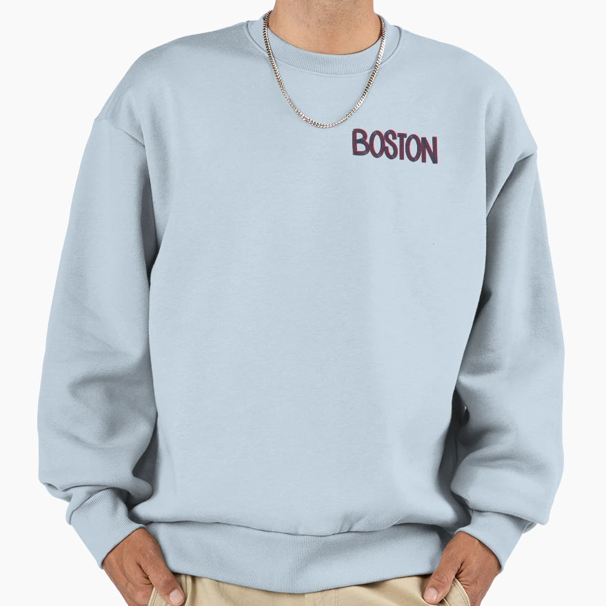 Boston Glitch Sweatshirt - Unique Graphic for Adults - T-Shirt, Sweatshirt, Hoodie