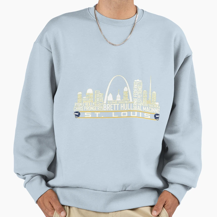 Art St Louis Blues Sweatshirt - Trendy Graphic for Adults - T-Shirt, Sweatshirt, Hoodie