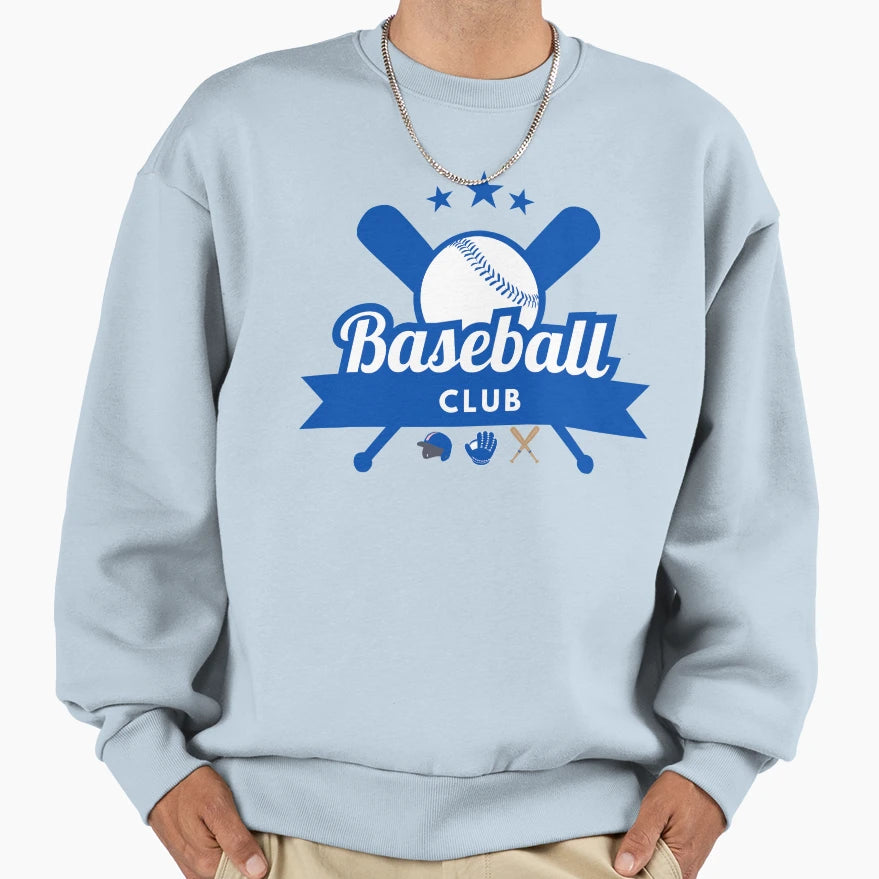 Baseball Club Baseball Sweatshirt - Aesthetic Graphic for Adults - T-Shirt, Sweatshirt, Hoodie