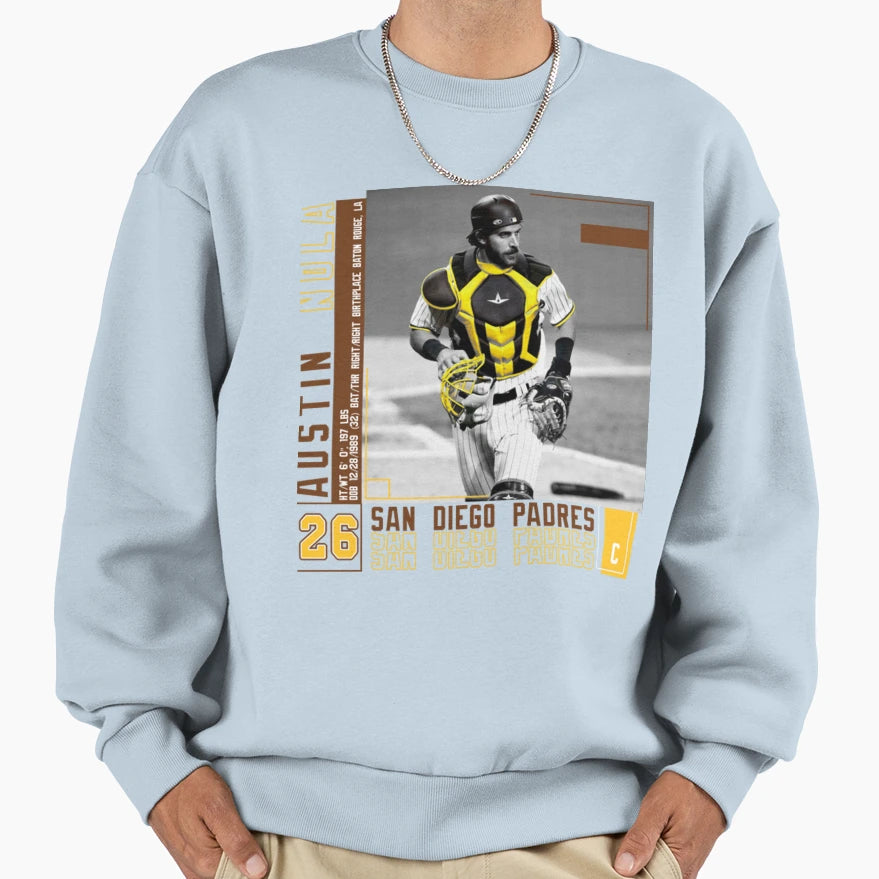Austin Nola Baseball Sweatshirt - Casual Everyday Wear Men Women - T-Shirt, Sweatshirt, Hoodie