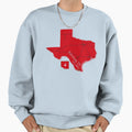 Edinburg Tx Red Sweatshirt - Minimalist Print for Adults - T-Shirt, Sweatshirt, Hoodie