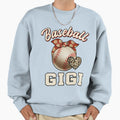 Baseball Gigi Leopard Baseball Player Sweatshirt - Custom Art Print Unisex - T-Shirt, Sweatshirt, Hoodie