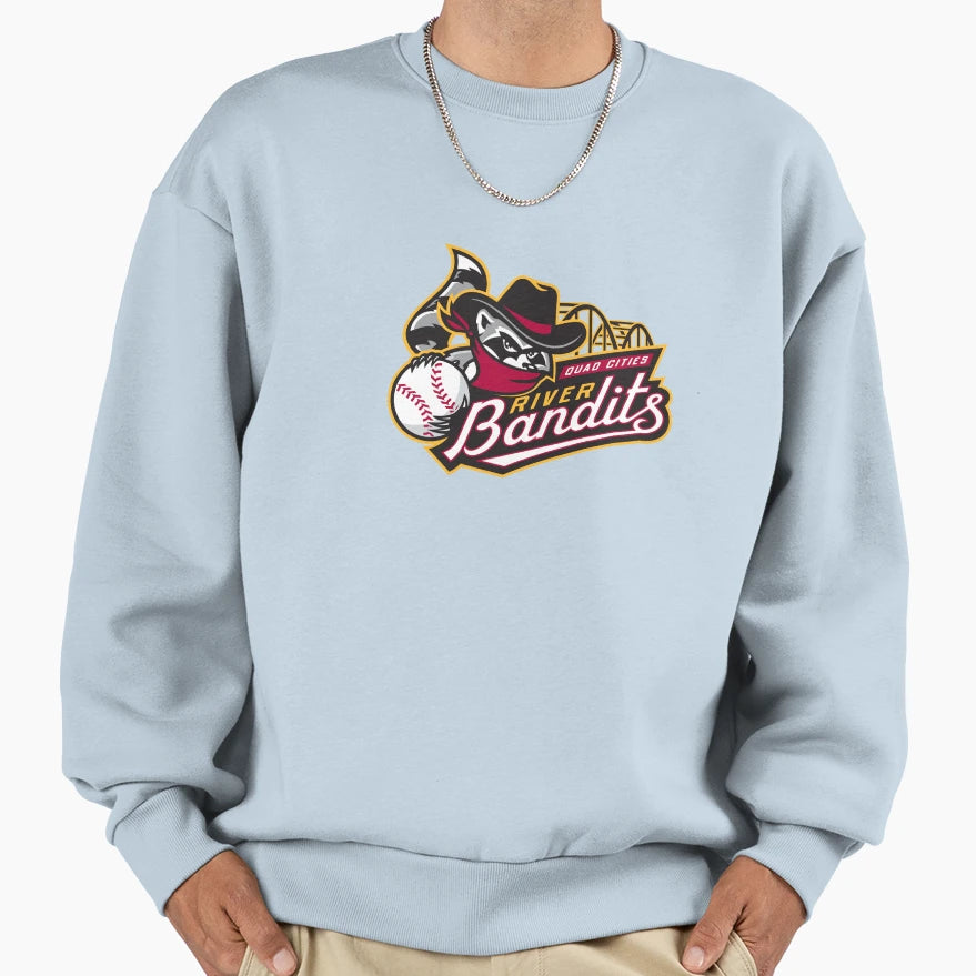 Quad Cities River Bandits Baseball Sweatshirt - Novelty Apparel Men Women - T-Shirt, Sweatshirt, Hoodie