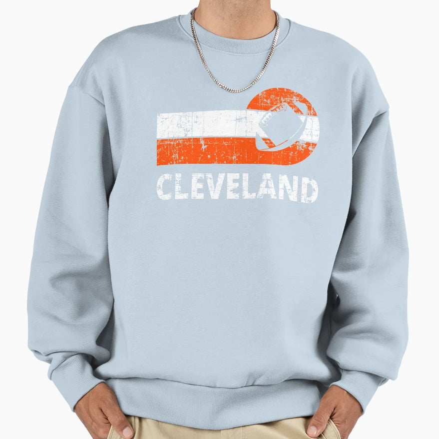 Cleveland Football Team Ii Sweatshirt - Casual Everyday Wear for Adults - T-Shirt, Sweatshirt, Hoodie