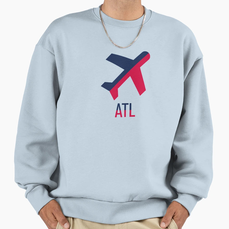 Atl Airport Sweatshirt - Casual Everyday Wear Unisex - T-Shirt, Sweatshirt, Hoodie