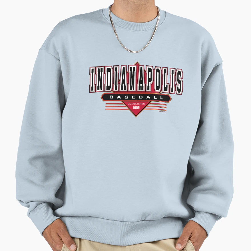 Indianapolis Baseball Indians Sweatshirt - Minimalist Print Unisex - T-Shirt, Sweatshirt, Hoodie