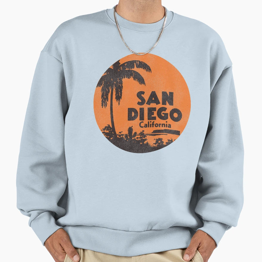 San Diego California Travel Sweatshirt - Streetwear Style Men Women - T-Shirt, Sweatshirt, Hoodie