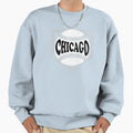 Chicago Baseball And Diamond Black Sweatshirt - Trendy Graphic for Adults - T-Shirt, Sweatshirt, Hoodie