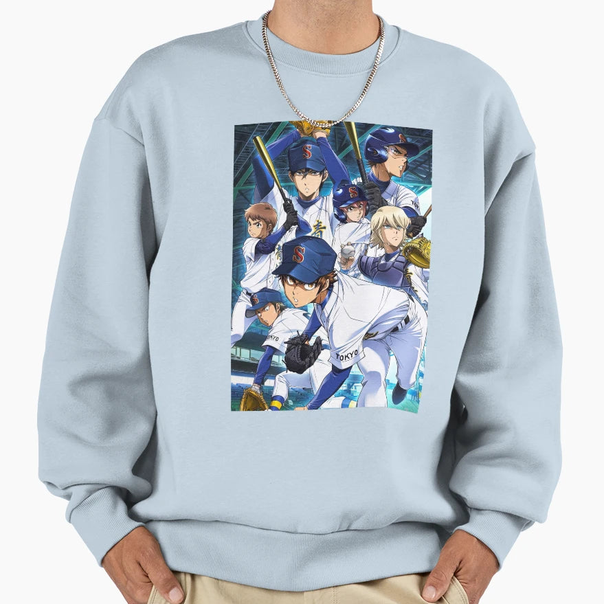 Diamond No Ace Team Sweatshirt - Aesthetic Graphic Men Women - T-Shirt, Sweatshirt, Hoodie