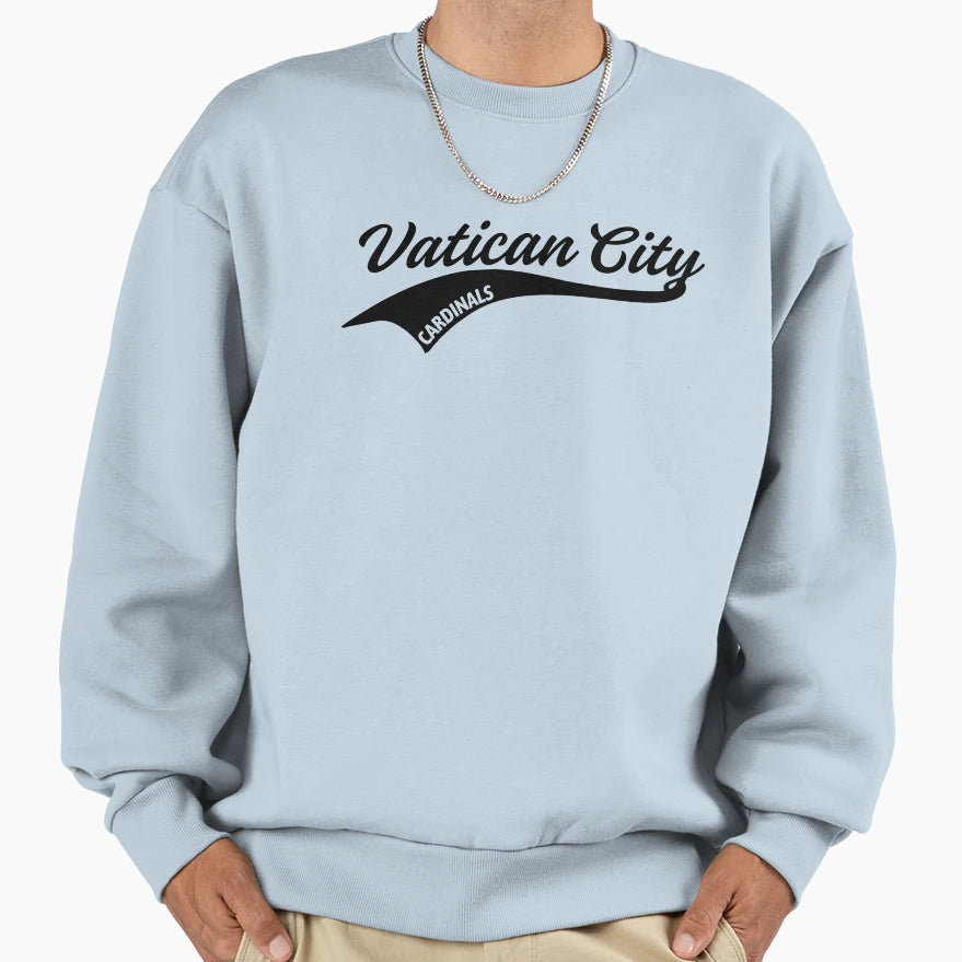 Copy Cursive Vatican City Sweatshirt - Fun Novelty Design for Adults - T-Shirt, Sweatshirt, Hoodie