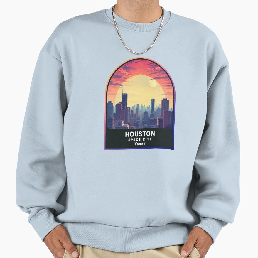 Houston Texas United States City Sweatshirt - Graphic Print Unisex - T-Shirt, Sweatshirt, Hoodie