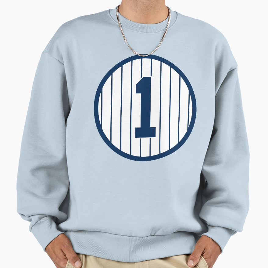 Billy Martin 1 Jersey Number Sweatshirt - Trendy Graphic Men Women - T-Shirt, Sweatshirt, Hoodie