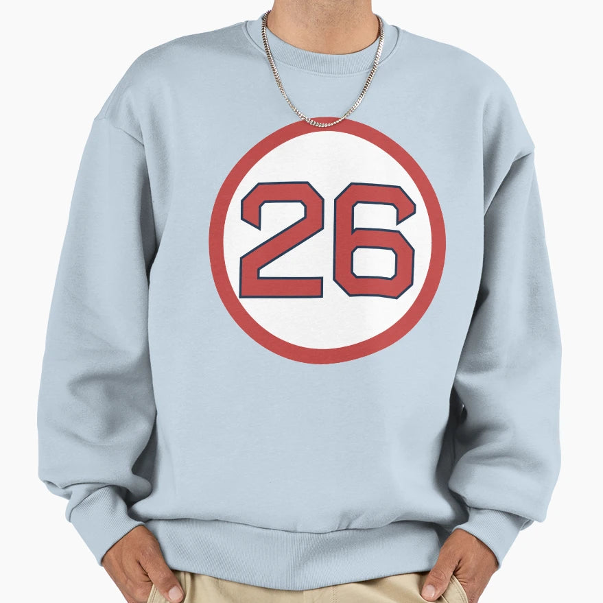 Wade Boggs 26 Jersey Number Sweatshirt - Casual Everyday Wear Men Women - T-Shirt, Sweatshirt, Hoodie