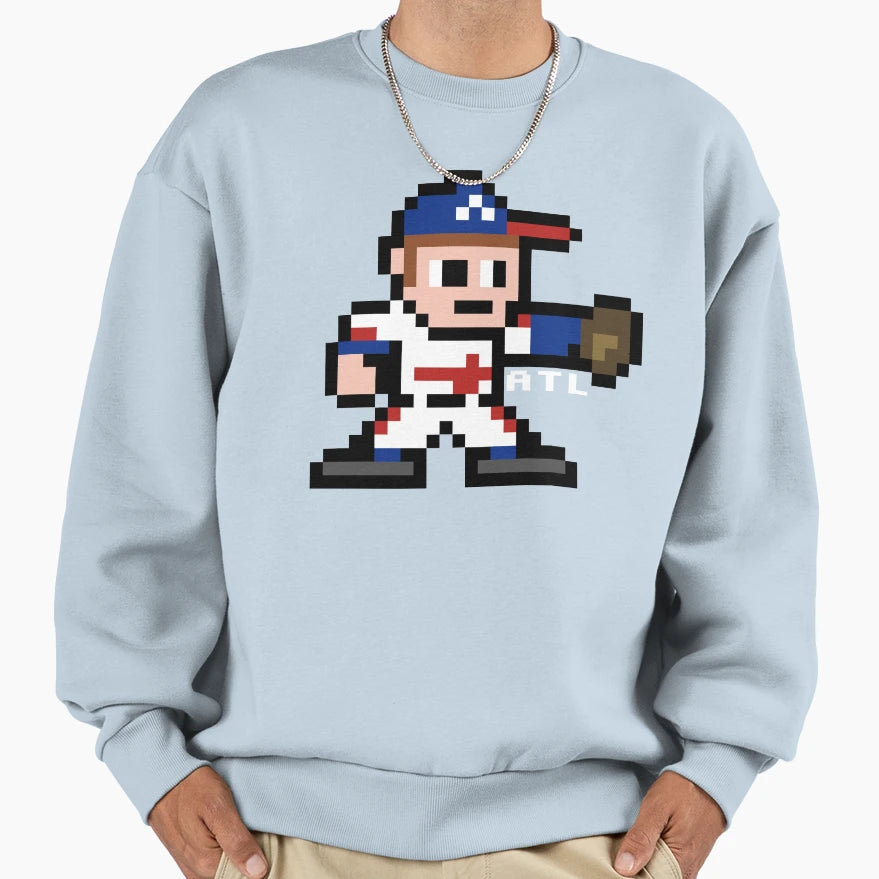Atl Pixel Guy Sweatshirt - Unique Graphic for Adults - T-Shirt, Sweatshirt, Hoodie
