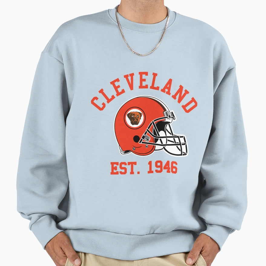 Cleveland Football Sweatshirt - Casual Everyday Wear for Adults - T-Shirt, Sweatshirt, Hoodie