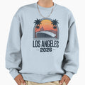 Los Angeles 2026 Palm Tree Sunset V15 T-Shirt - Graphic Print for Adults - T-Shirt, Sweatshirt, Hoodie