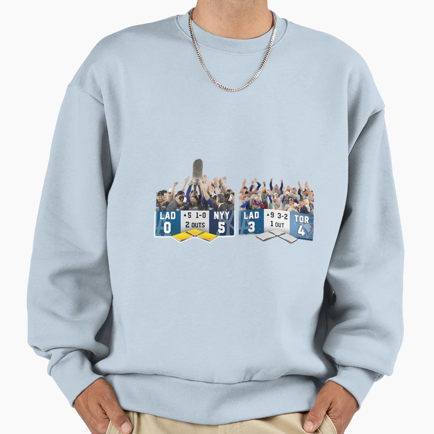 Back To Back World Series Champions Sweatshirt - Unique Graphic for Adults - T-Shirt, Sweatshirt, Hoodie