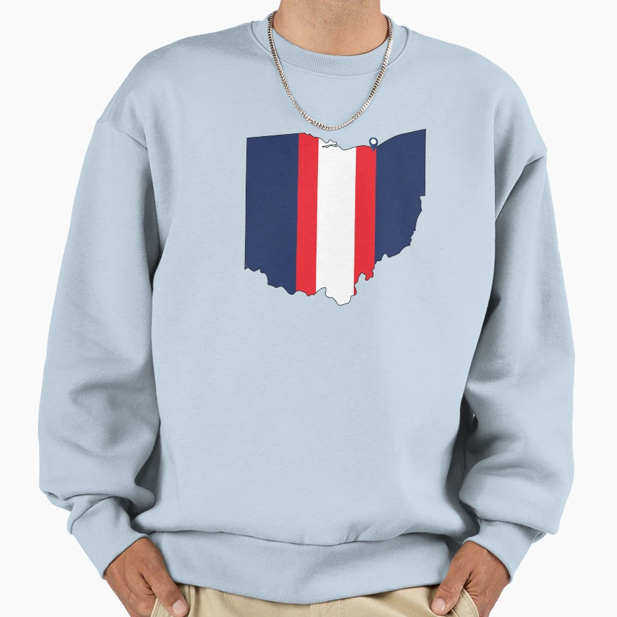 Cleveland Baseball Sweatshirt - Graphic Print Unisex - T-Shirt, Sweatshirt, Hoodie