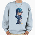 Tiny Slugger Adorable Baseball Prodigy Sweatshirt - Streetwear Style Unisex - T-Shirt, Sweatshirt, Hoodie