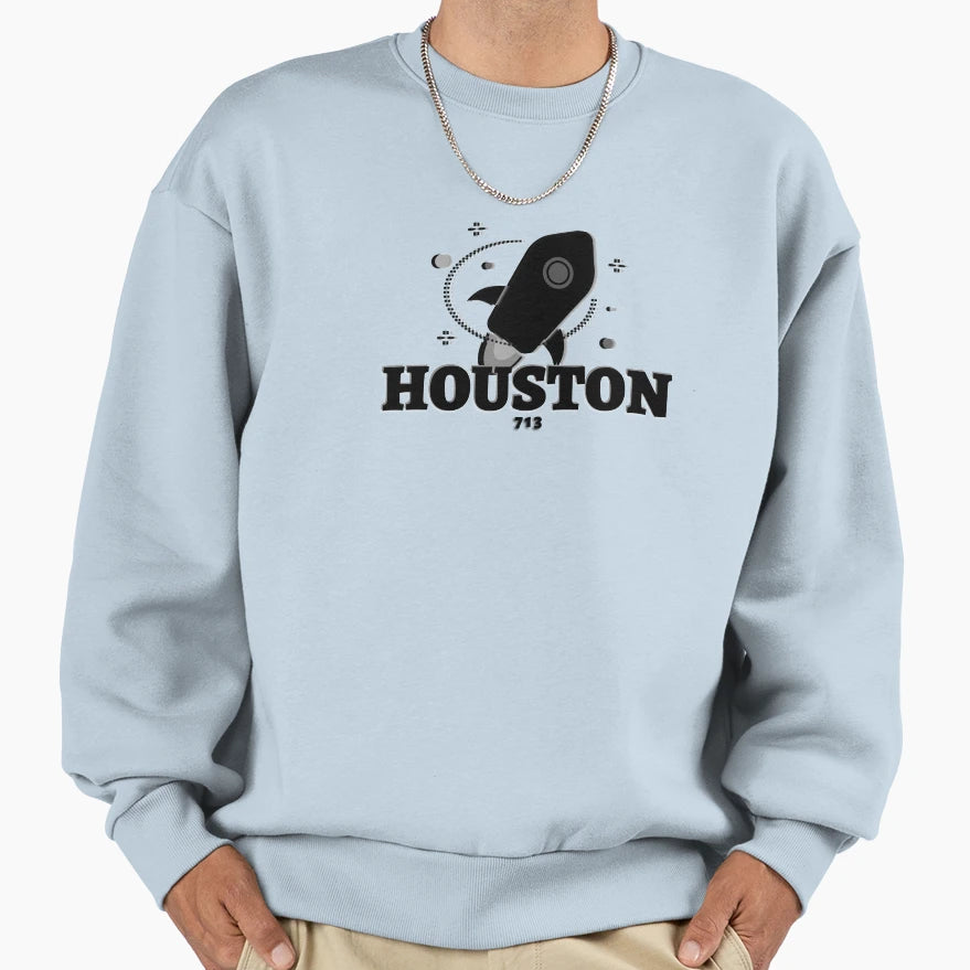 Houston 713 Sweatshirt - Unique Graphic for Adults - T-Shirt, Sweatshirt, Hoodie
