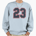 23 Navy Grey Red Sports Number Twenty Sweatshirt - Unique Graphic Unisex - T-Shirt, Sweatshirt, Hoodie