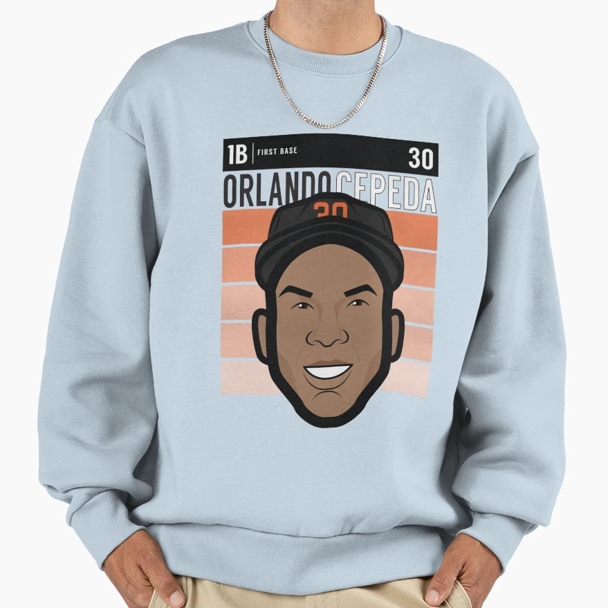 Orlando Cepeda Fade Sweatshirt - Casual Everyday Wear for Adults - T-Shirt, Sweatshirt, Hoodie