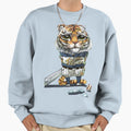 Tiger Baseball Player Sweatshirt - Minimalist Print Unisex - T-Shirt, Sweatshirt, Hoodie