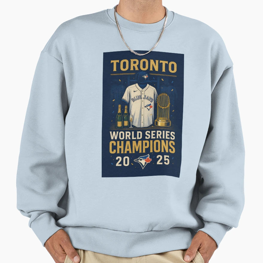 Blue Jays Champions 2025 Locker Sweatshirt - Aesthetic Graphic for Adults - T-Shirt, Sweatshirt, Hoodie