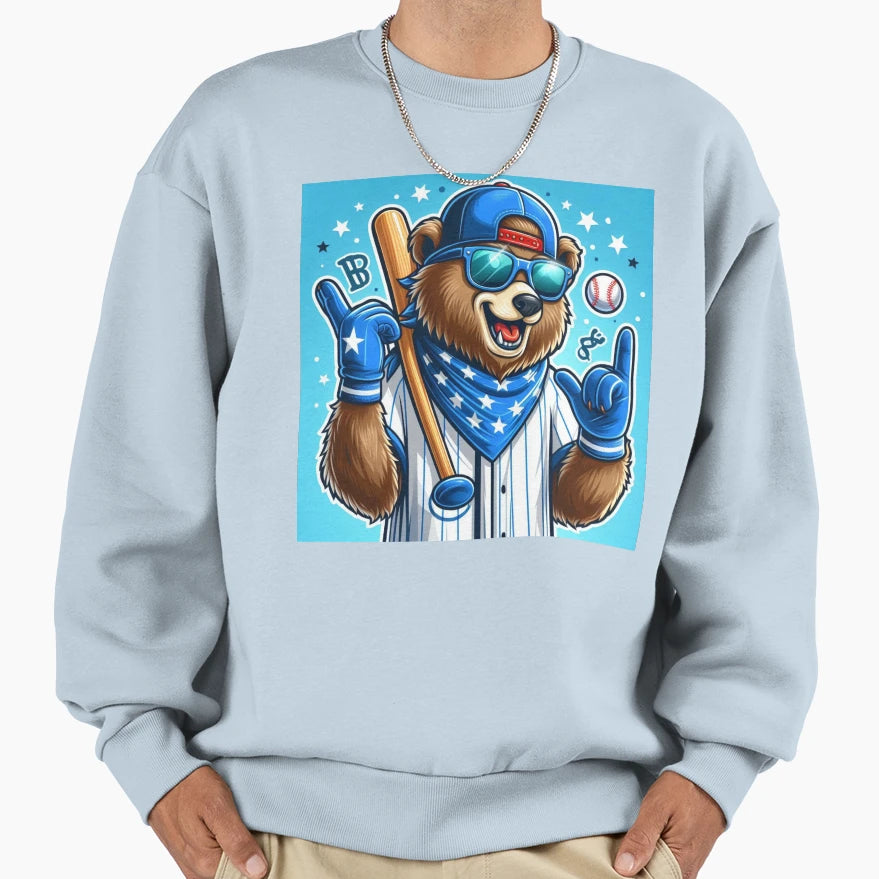 Bear Sweatshirt - Casual Everyday Wear Unisex - T-Shirt, Sweatshirt, Hoodie