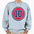 Chipper Jones 10 Jersey Number Sweatshirt - Custom Art Print for Adults - T-Shirt, Sweatshirt, Hoodie