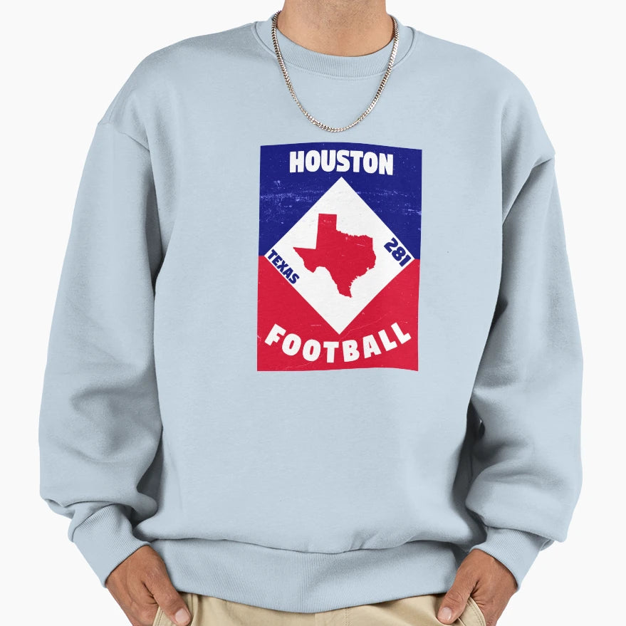 Houston Football Sweatshirt - Streetwear Style for Adults - T-Shirt, Sweatshirt, Hoodie