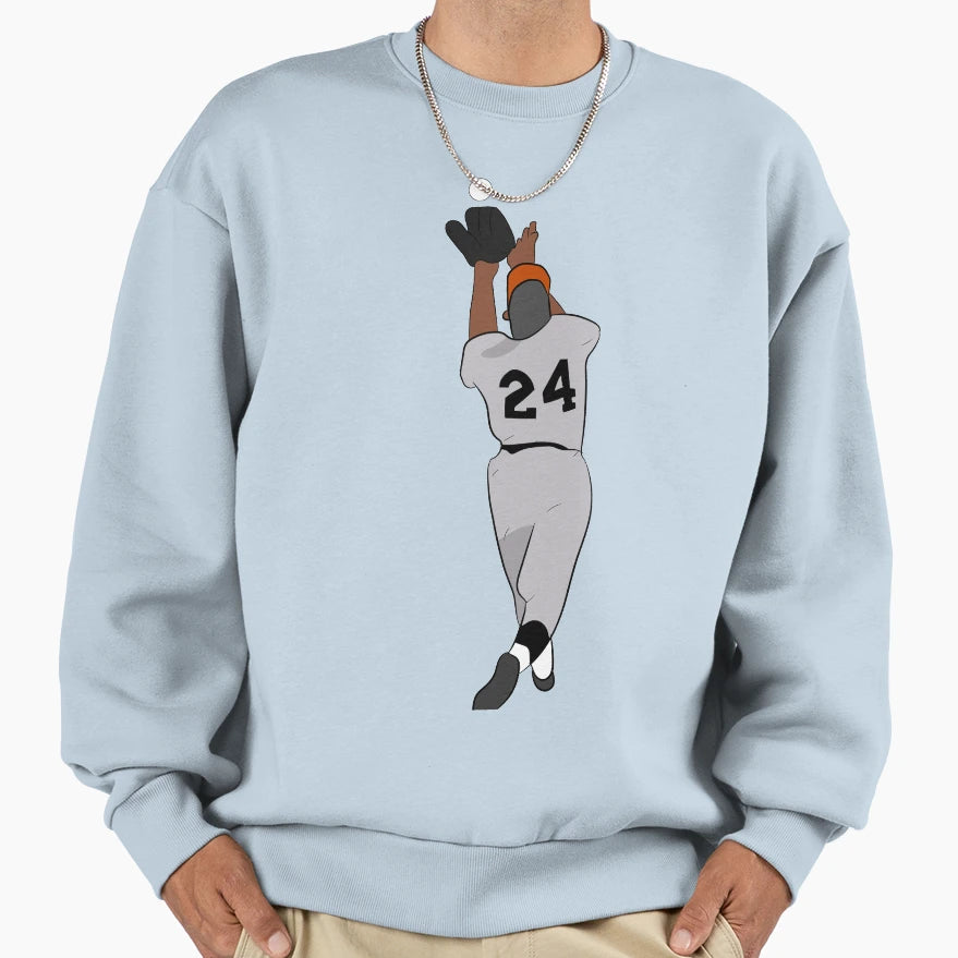 Willie Mays Sweatshirt - Custom Art Print Unisex - T-Shirt, Sweatshirt, Hoodie