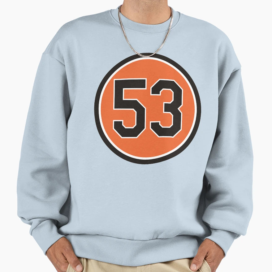 Zack Britton 53 Jersey Number Sweatshirt - Casual Everyday Wear Men Women - T-Shirt, Sweatshirt, Hoodie