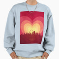St Louis Missouri Skyline Hearts Red Sweatshirt - Trendy Graphic Unisex - T-Shirt, Sweatshirt, Hoodie