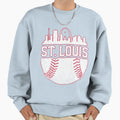 St Louis Skyline Cardinal Sweatshirt - Graphic Print Men Women - T-Shirt, Sweatshirt, Hoodie