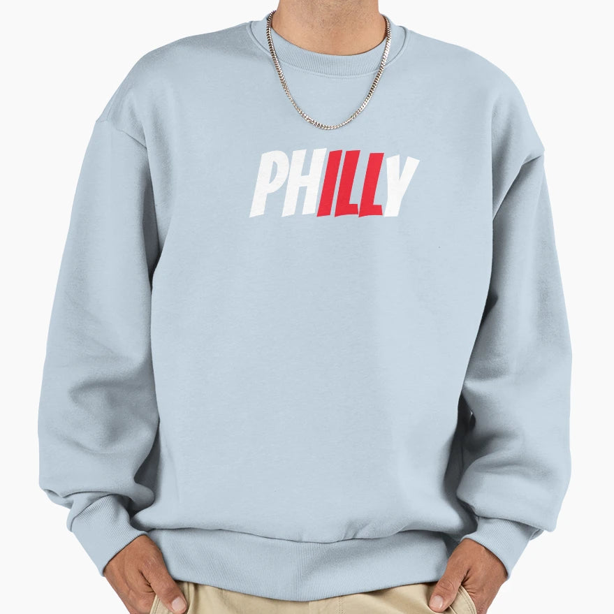 Ill Philly Sweatshirt - Minimalist Print for Adults - T-Shirt, Sweatshirt, Hoodie