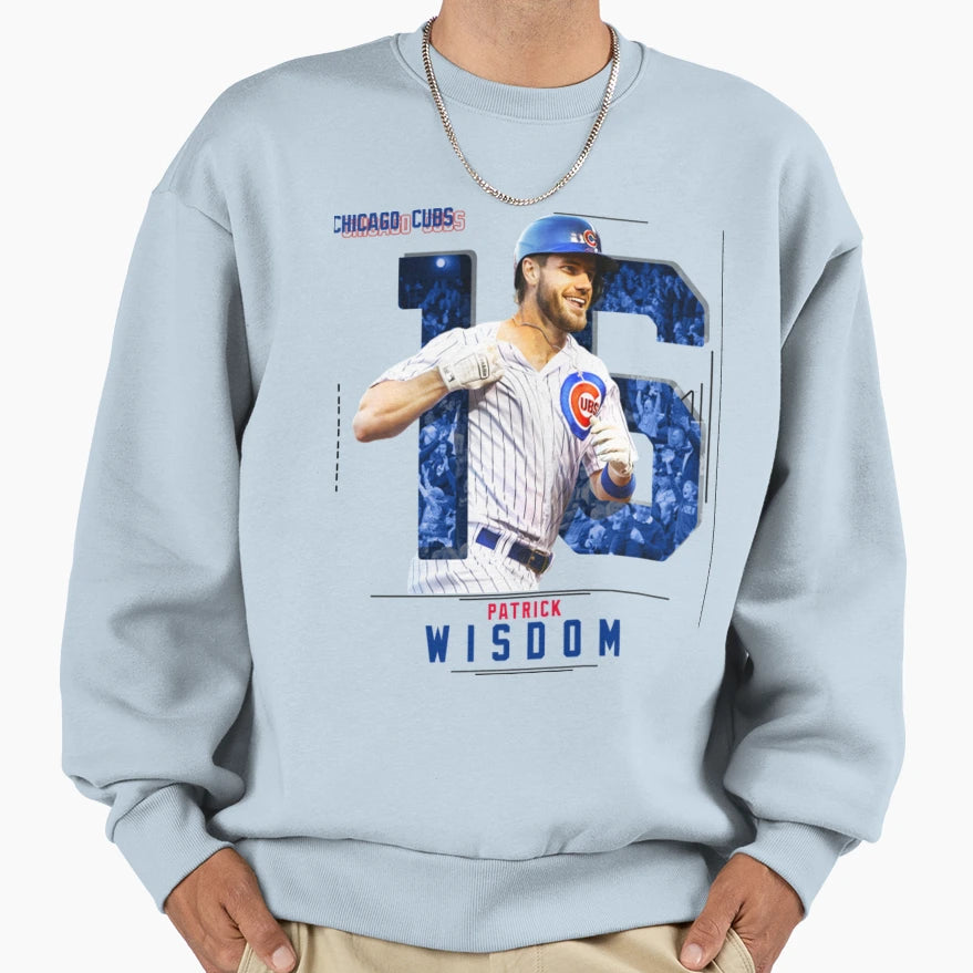 Patrick Wisdom Baseball Sweatshirt - Aesthetic Graphic for Adults - T-Shirt, Sweatshirt, Hoodie