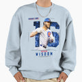 Patrick Wisdom Baseball Sweatshirt - Aesthetic Graphic for Adults - T-Shirt, Sweatshirt, Hoodie