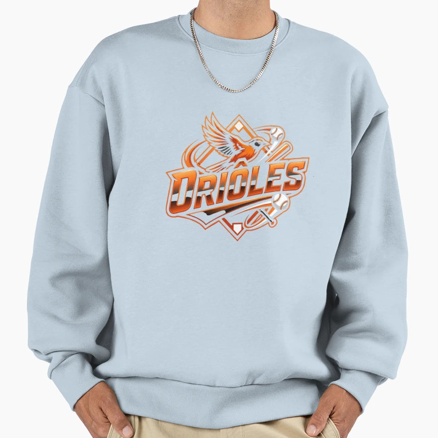 Dynamic Flying Bird Baseball Sweatshirt - Novelty Apparel Unisex - T-Shirt, Sweatshirt, Hoodie