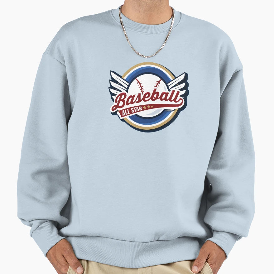 Baseball All Star Sweatshirt - Custom Art Print for Adults - T-Shirt, Sweatshirt, Hoodie