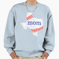 Baseball Texas Mom Fitted Sweatshirt - Streetwear Style for Adults - T-Shirt, Sweatshirt, Hoodie