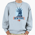 New York City Statue Liberty Sweatshirt - Minimalist Print for Adults - T-Shirt, Sweatshirt, Hoodie