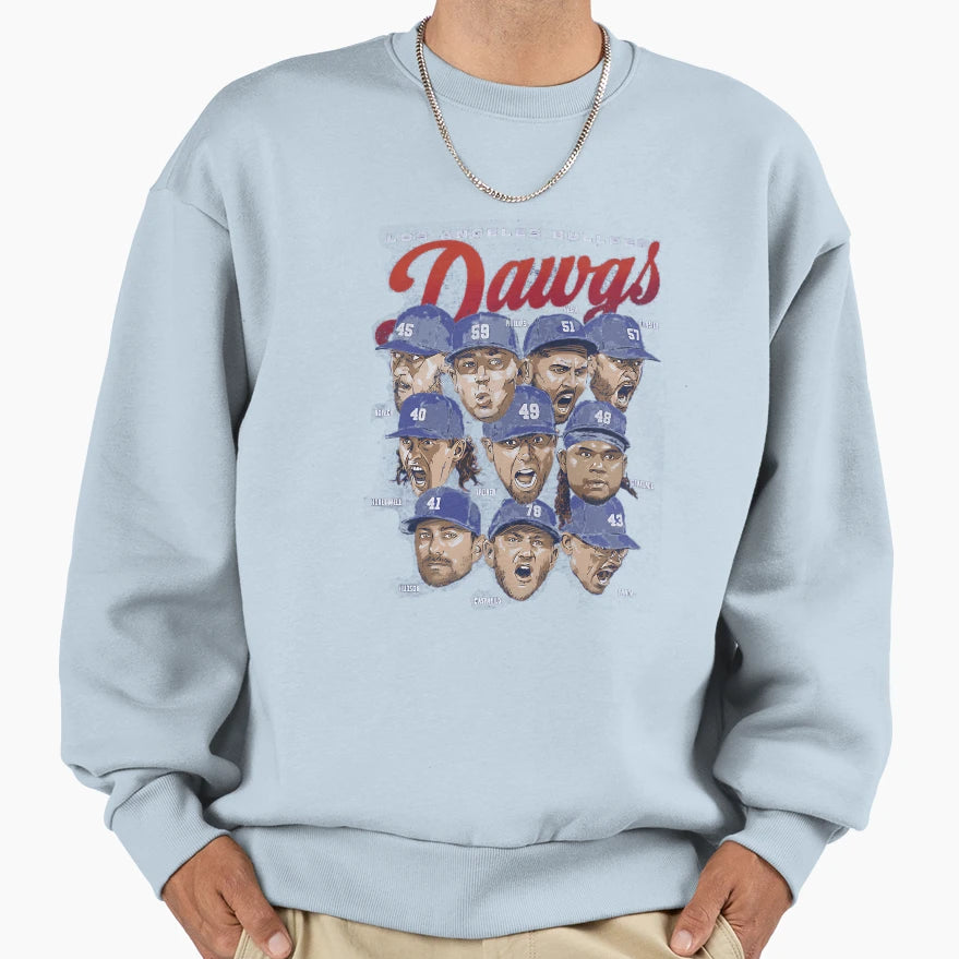 Los Angeles D Bullpen Dawgs Sweatshirt - Novelty Apparel Men Women - T-Shirt, Sweatshirt, Hoodie