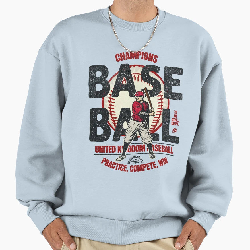 United Kingdom Baseball Sweatshirt - Trendy Graphic for Adults - T-Shirt, Sweatshirt, Hoodie